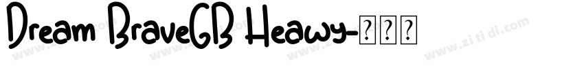 Dream BraveGB Heawy字体转换